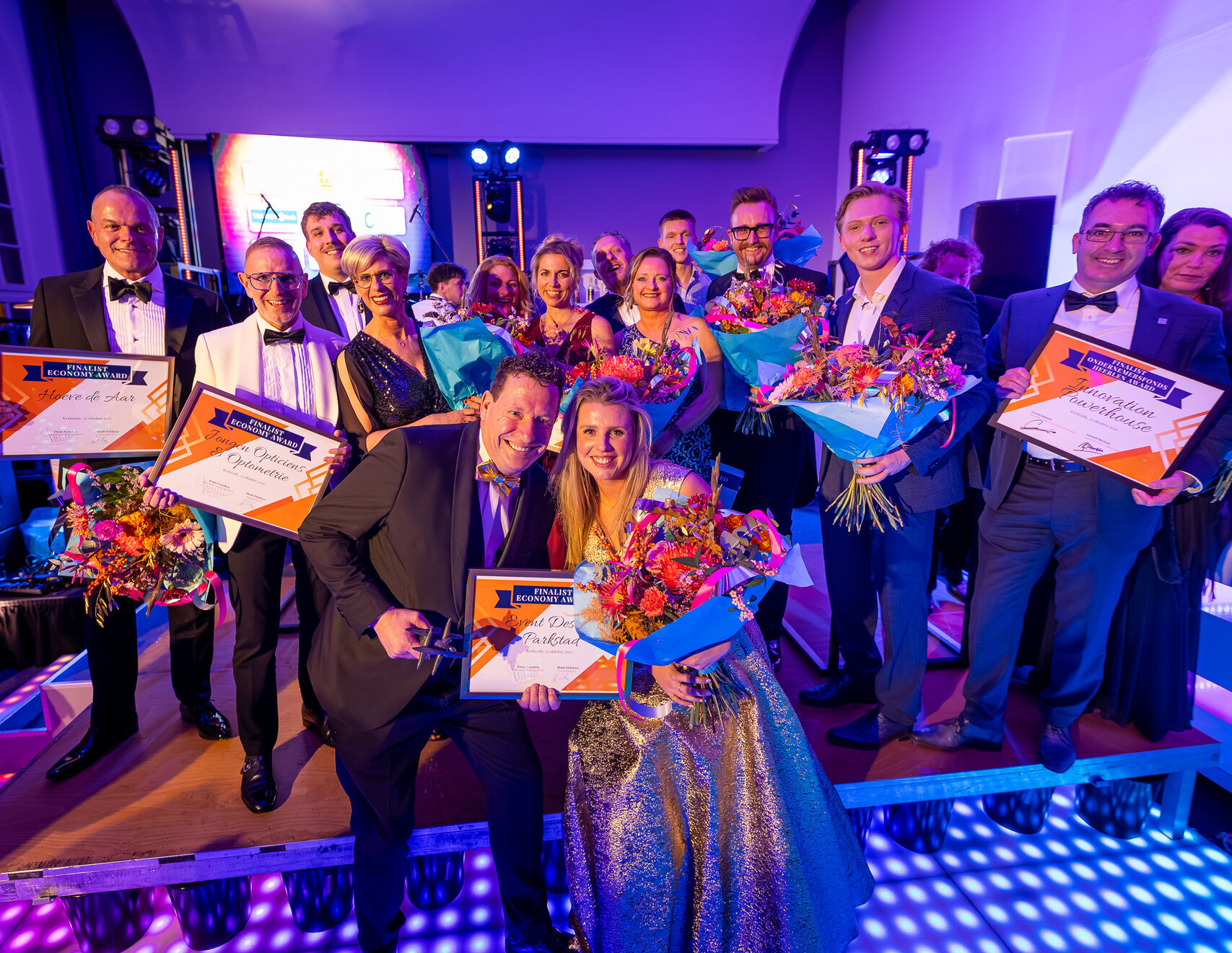 De genomineerden van de PLEA awards bij elkaar